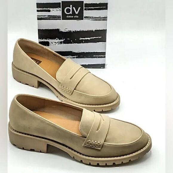 dv by Dolce Vita “Crisp” Classic Penny Loafer/Lug Sole Block Heel - Picture 9 of 9
